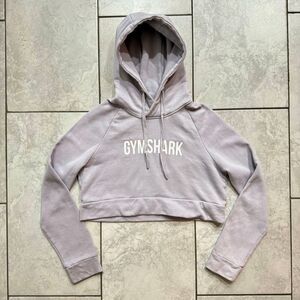 Gymshark Womens Size M Muave Purple Cropped Hoodie Sweatshirt